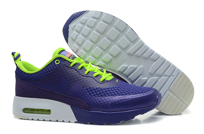 Nike Air Max Shoes Womens Purple/Fluorescence Green Online